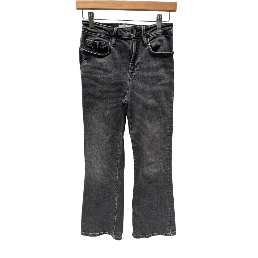 Frame Le One Crop Mini Boot Denim Jeans Size 1 Size black wash